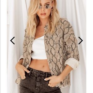 Snake Print Jacket